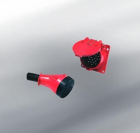 North American railroad multiple unit connector